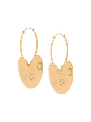 Patou hammered hoop earrings - Gold
