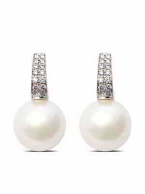AUTORE 18kt white gold St Moritz diamond and pearl earrings - Silver