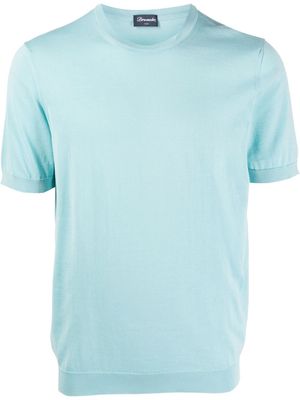 Drumohr fine-knit T-shirt - Blue