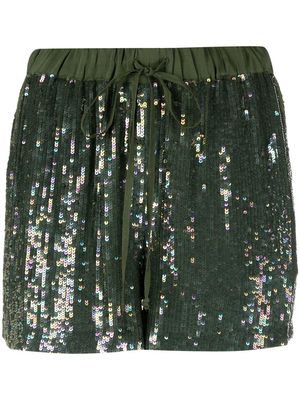 P.A.R.O.S.H. sequin-embellished shorts - Green