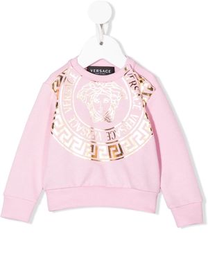 Versace Kids Medusa-print sweatshirt - Pink