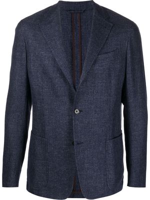 Zegna single-breasted tailored blazer - Blue