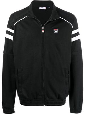 Fila logo-patch zip-up track jacket - Black