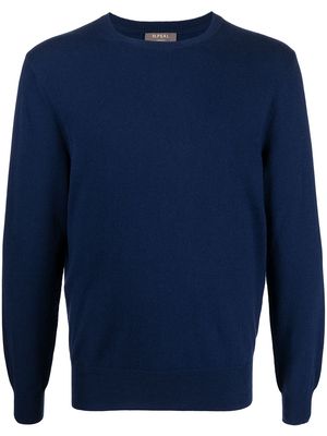 N.Peal The Oxford round neck sweater - Blue