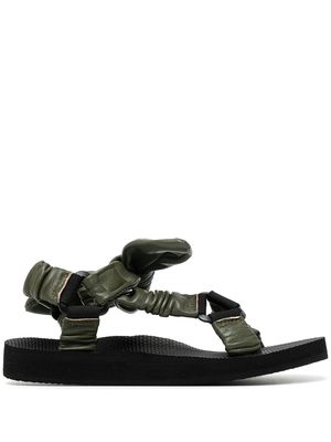 Arizona Love tie detail leather sandals - Black