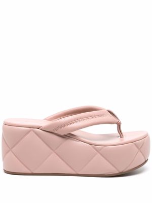 Le Silla quilted platform sandals - Pink