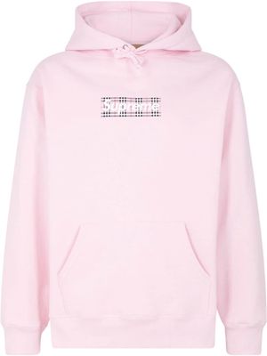 Supreme x Burberry box-logo hoodie "SS22" - Pink