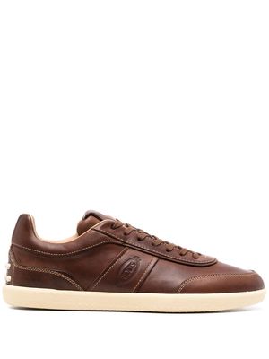 Tod's low-top leather sneakers - Brown