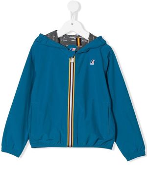 K Way Kids hooded rain jacket - Blue