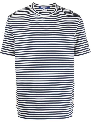 Junya Watanabe striped cotton T-shirt - Neutrals