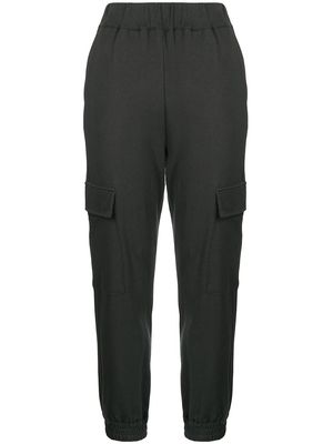 izzue cropped track pants - Grey
