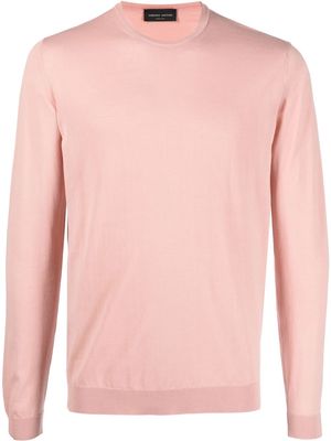 Roberto Collina fine-knit cotton jumper - Pink