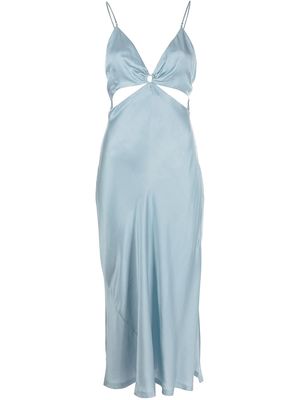 Jonathan Simkhai Standard cut-out slip dress - Blue