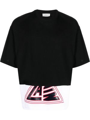 LANVIN logo-print round-neck T-shirt - Black