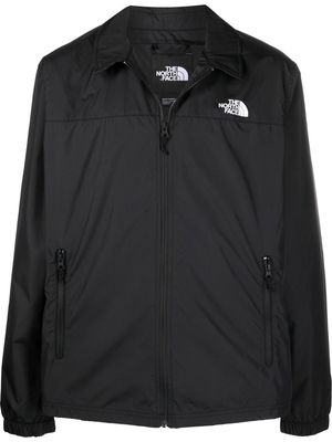The North Face logo-print shirt jacket - Black