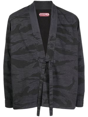 Maharishi camouflage-print Hanten jacket - Black