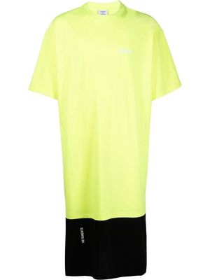 VETEMENTS oversized short-sleeved T-shirt - Yellow