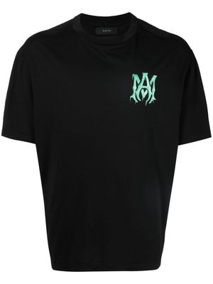 AMIRI logo print crew neck T-shirt - Black
