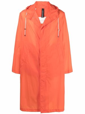Mackintosh WOLFSON hooded coat - Orange