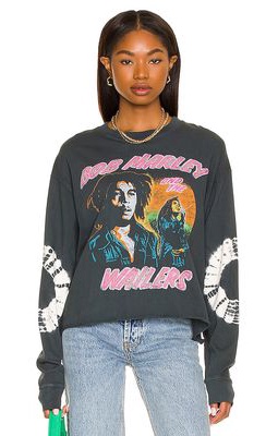 DAYDREAMER Bob Marley Could You Be Loved Long Sleeve in Charcoal