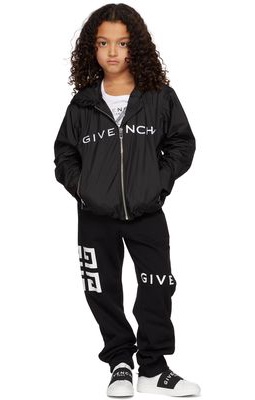 Givenchy Kids Black Logo Track Jacket