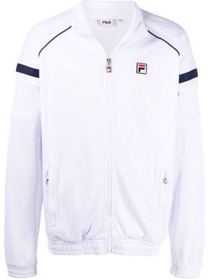 Fila logo-patch zip-up track jacket - White