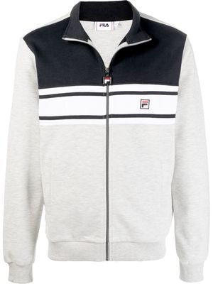 Fila Boulogne embroidered-logo track jacket - Grey