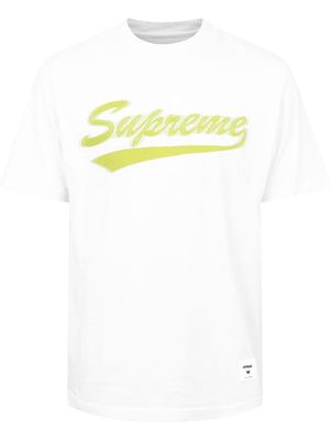 Supreme Intarsia script T-shirt - White