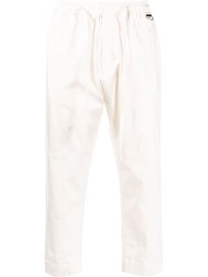 Low Brand mid-rise elasticated-waist trousers - White