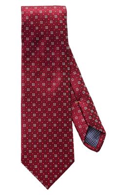 Eton Floral Medallion Silk Tie in Red