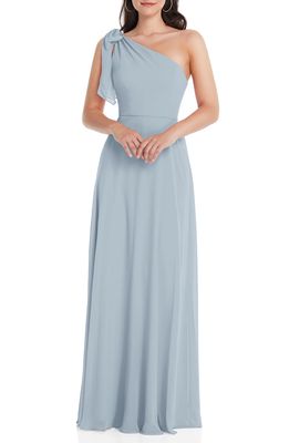 After Six One-Shoulder Evening Gown in Mist