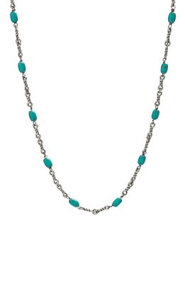 Degs & Sal Men's Turquoise Twisted Cable Chain Necklace