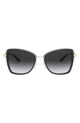 Michael Kors 55mm Gradient Butterfly Sunglasses in Gold
