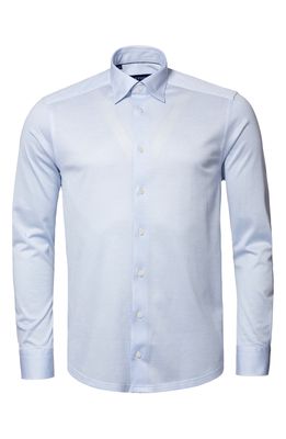 Eton Contemporary Fit Oxford Pique Dress Shirt in Light Blue