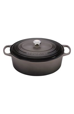 Le Creuset Signature 9 1/2 Quart Oval Enamel Cast Iron French/Dutch Oven in Oyster