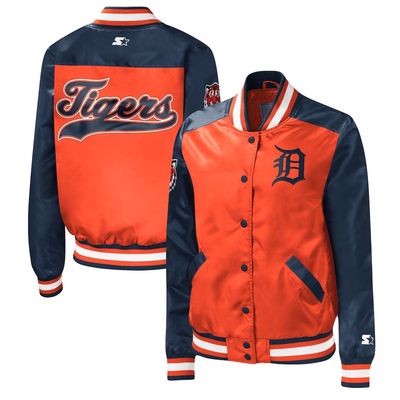 Women's Starter Orange Detroit Tigers The Legend Full-Snap Jacket