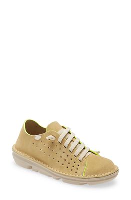 On Foot Perforated Sneaker in Maiz