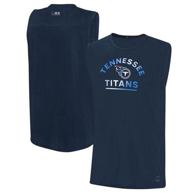 Men's MSX by Michael Strahan Navy Tennessee Titans Rebound Tank Top