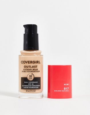 COVERGIRL Outlast Extreme Wear 3-in-1 Full Coverage Liquid Foundation SPF 18-Neutral