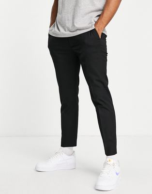 Topman smart skinny sweatpants in black