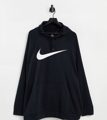 Nike Training Plus Dry Swoosh hoodie in black