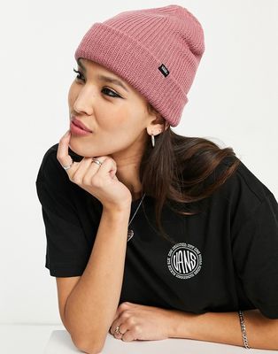Vans ribbed knit beanie in pink