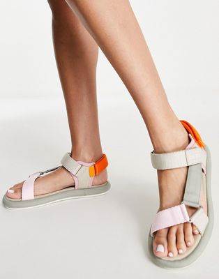 Tommy Jeans sporty sandals in color block-Multi