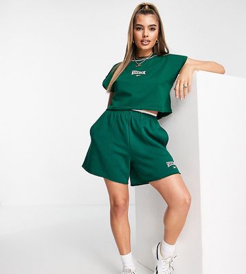 Reebok basketball high waisted boxer shorts in green - exclusive to ASOS