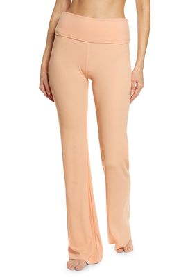 SKIMS Soft Lounge Fold Over Pants in Peach