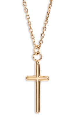 Knotty Cross Pendant Necklace in Gold