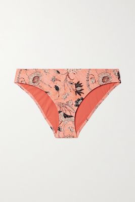 Ulla Johnson - Dani Printed Bikini Briefs - Pink