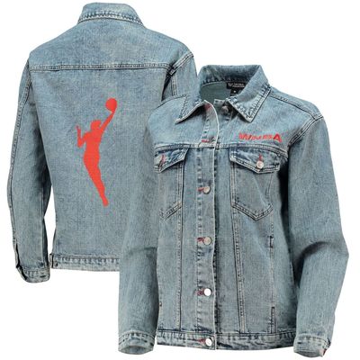 Men's The Wild Collective WNBA Logowoman Full-Button Denim Jacket