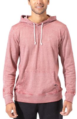 Threads 4 Thought Burnout Organic Cotton Blend Hoodie in Royal Burgundy