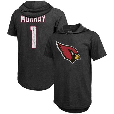 Majestic Threads Men's Fanatics Branded Kyler Murray Black Arizona Cardinals Player Name & Number Tri-Blend Hoodie T-Shirt